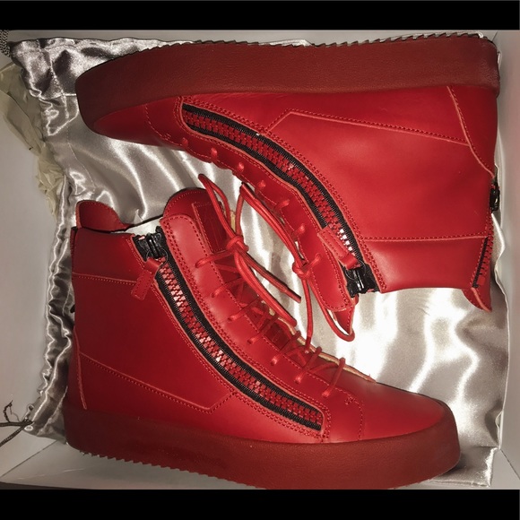 Giuseppe Zanotti doublezip hightop leather sneaker - Picture 4 of 6